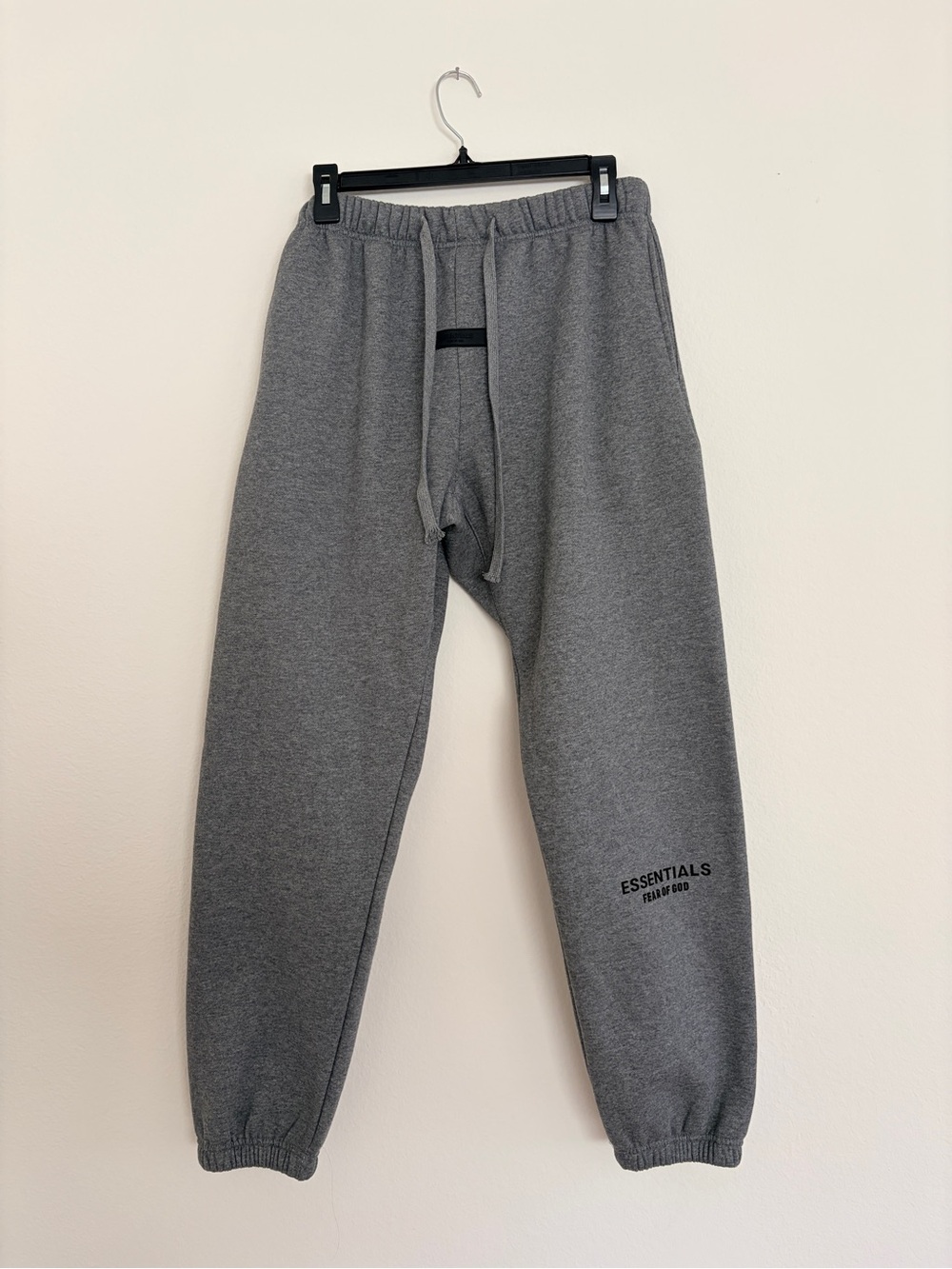 Fear of God Essentials Men’s Gray Sweatpants Joggers with Logo